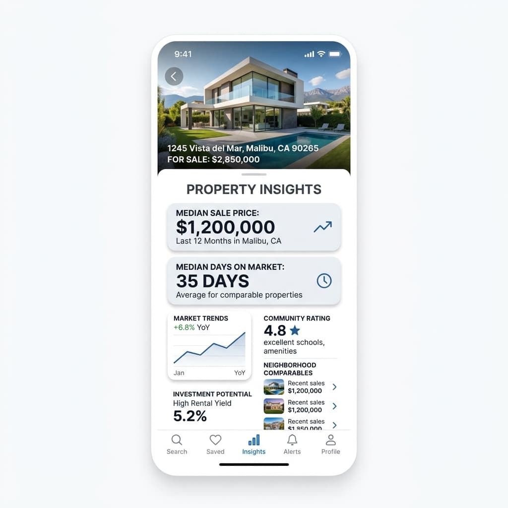 RELE property insights on mobile